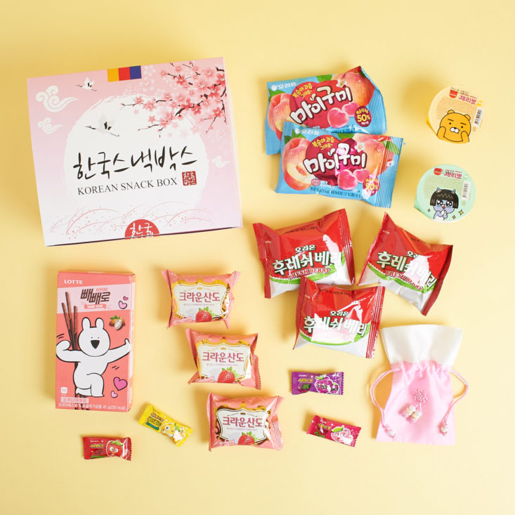 Korean Snack Box all snacks