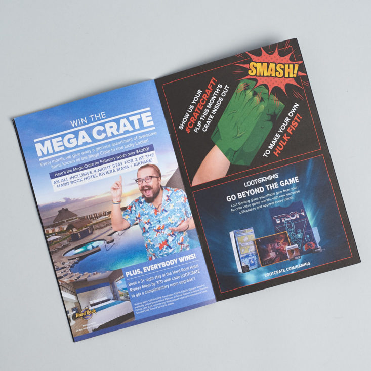 Loot Crate Transformation booklet megacrate promo