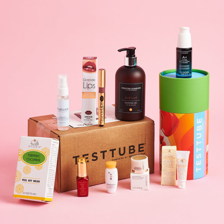 New Beauty Test Tube March 2019 all contents