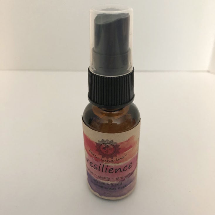 Oxford Momma Box February 2019 - Resilience Crystal Infused Aromatherapy Mist Front