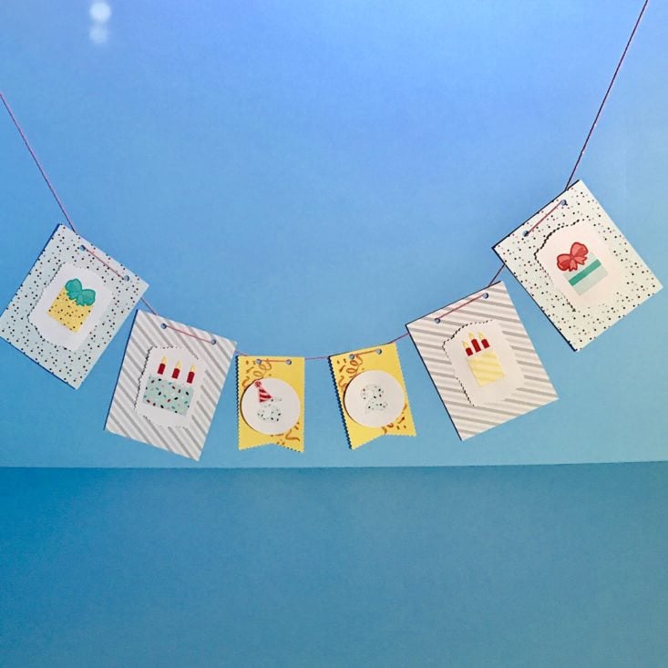 Paper Pumpkin Birthday Themed Review March 2019 - Final Banner Hanged Front