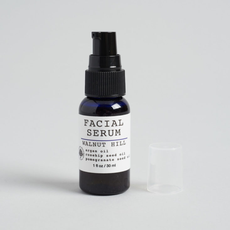 franklin and whitman walnut hill facial serum with cap off