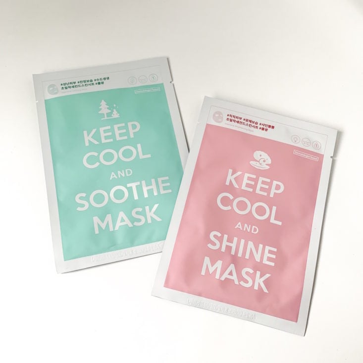 PinkSeoul Mask February 2019 - Keep Cool and Shine Mask
