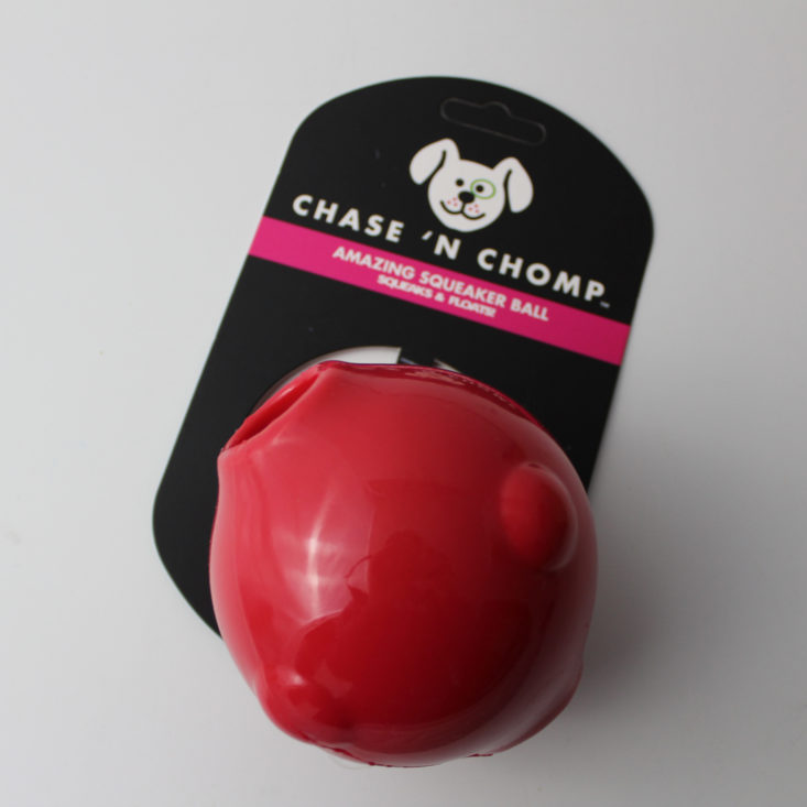 Rescue Box February 2019 - Chase ‘n Chomp Amazing Squeaker Ball Front