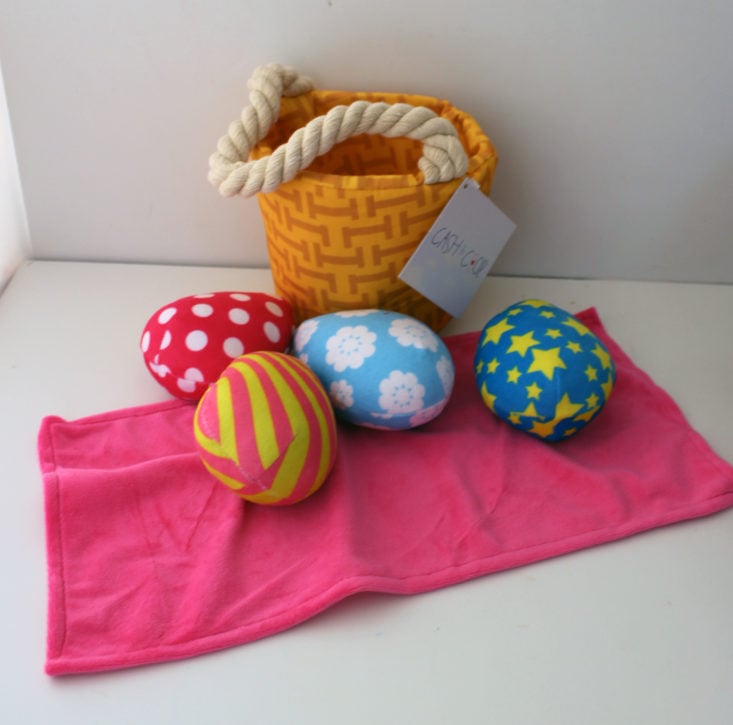 Rescue Box Review March 2019 - Cash and Coop Easter Basket Toys Outside Front