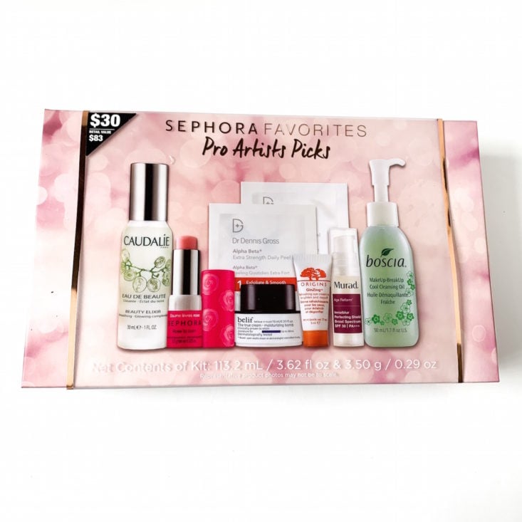 Sephora Favorites Pro Artists Picks Kit Review February 2019 - Box Closed Front Top