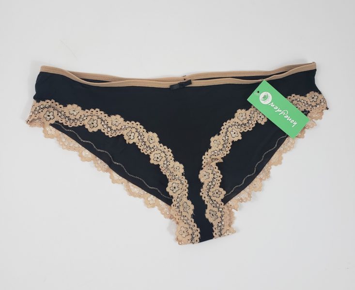 Splendies February 2019 - Black and Nude Laced Panties, Large Front