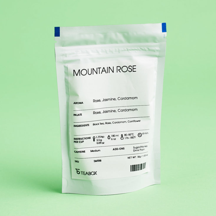 Teabox March 2019 mountain rose 