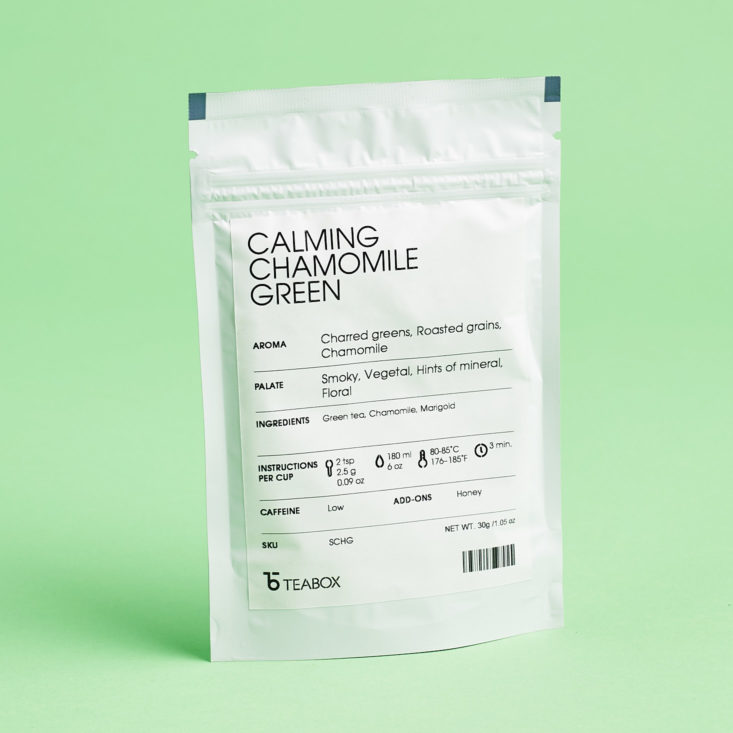 Teabox March 2019 calming chamomile