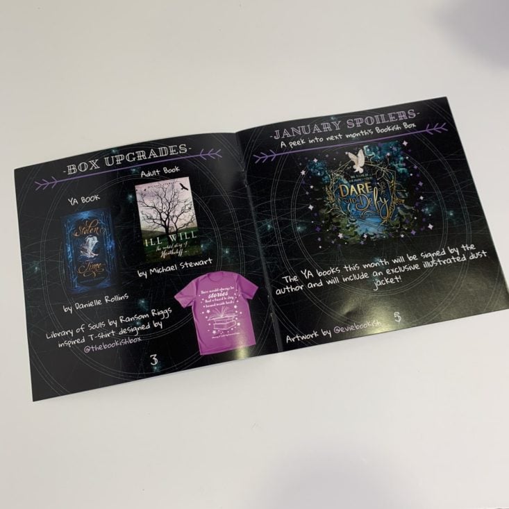 The Bookish Box “Time Travel” February 2019 - Booklet 3