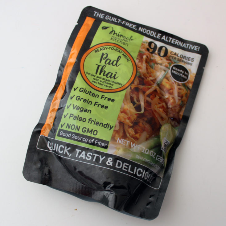Vegan Cuts Snack March 2019 - Miracle Noodle Kitchen Pad Thai Package Front
