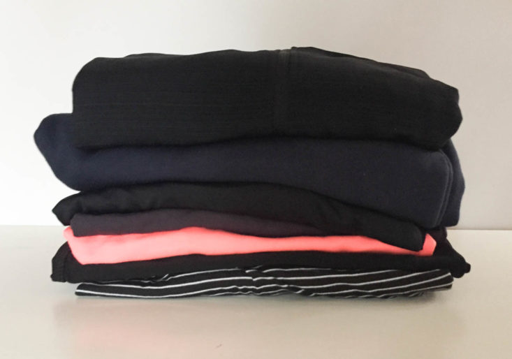 Wantable Fitness Edit Subscription Review February 2019 - All Clothing Front