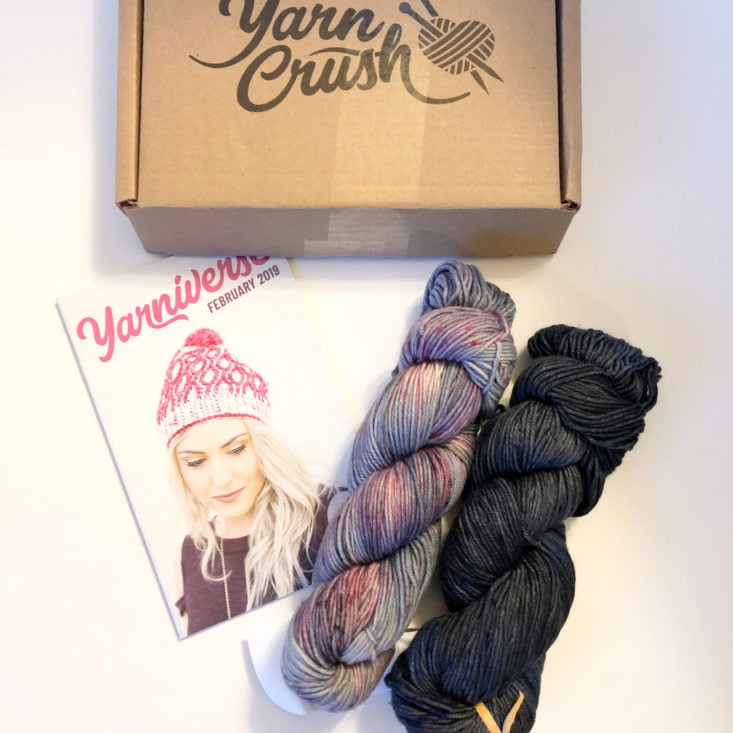 Yarn Crush Box February 2019 - All Contents Top