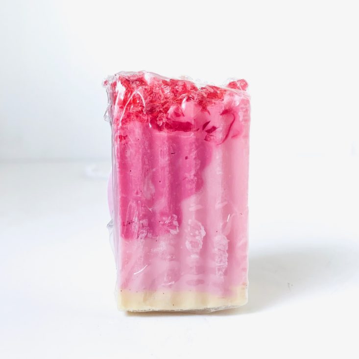 Bath Bevy You’re A Gem Review April 2018 - Mad and Mac Red Ruby Goat Milk Soap Pkg Back Top