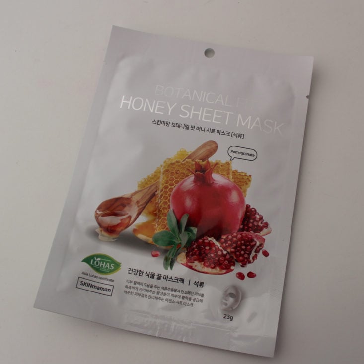 Beauteque Mask Maven Review March 2019 - NOHJ Botanical Fit Honey Mask – Pomegranate Top