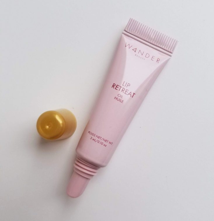 Birchbox Sample Choice April 2019 wander lip oil open