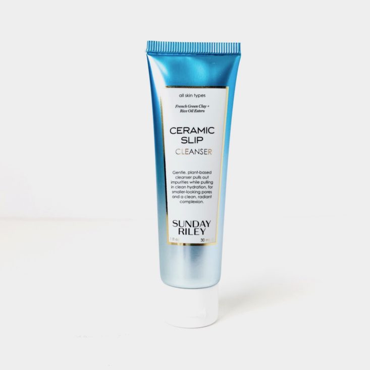 Birchbox The Cleanser Try-It Kit April 2019 - Sunday Riley Ceramic Slip Clay Cleanser Front