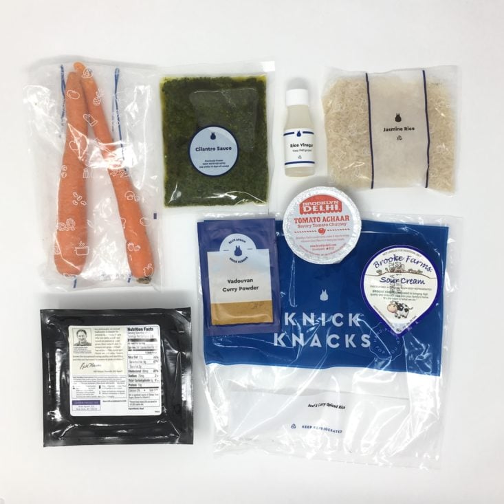 Blue Apron Subscription Box Review April 2019 - BEEF INGREDIENTS