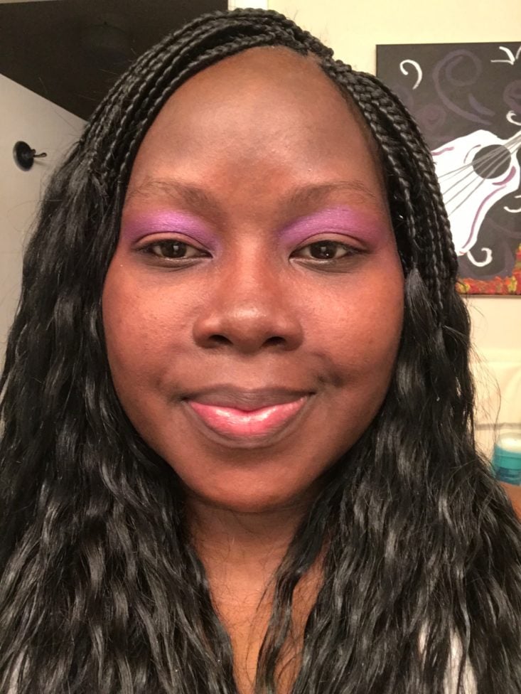 Boxycharm Tutorial April 2019 - Wearing Purple Eyeshadow Alone