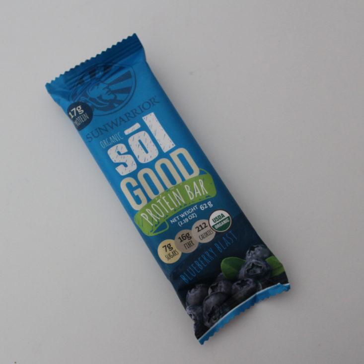 Bulu Box April 2019 - Sol Good Protein Bar in Blueberry Blast 1