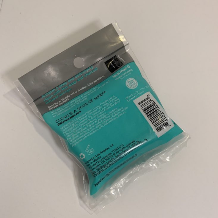 Cocotique March 2019 Review - Multi-Functional Sponge Package Back Top