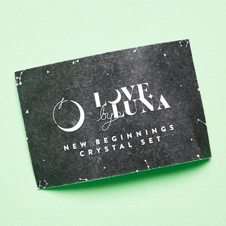 Cosmobox April 2019 review love luna card front