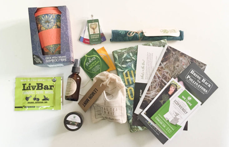 Earthlove Subscription Box Review Spring 2019 - All Products Group Shot Top