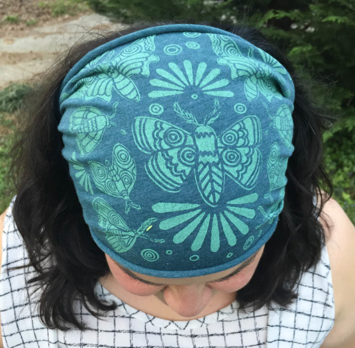 Earthlove Subscription Box Review Spring 2019 - Wings of Jade Boho Headband by Soul Flower 4 Weared Top