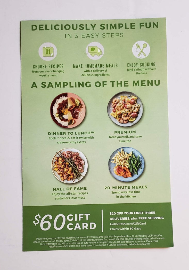 Fabletics Plus Size February 2019 - Info Card Back