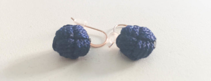 Fair Trade Friday Earring of the Month Club March 2019 - Monkey Knot Drop Earrings by Freeleaf, Asia Front 2