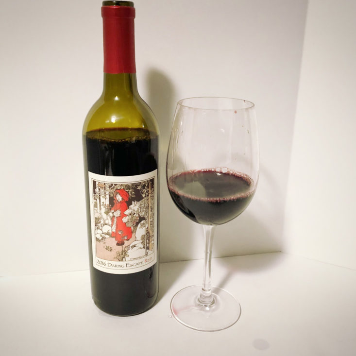 Firstleaf Wine Subscription March 2019 Review - 2016 Daring Escape Red In Glass Front