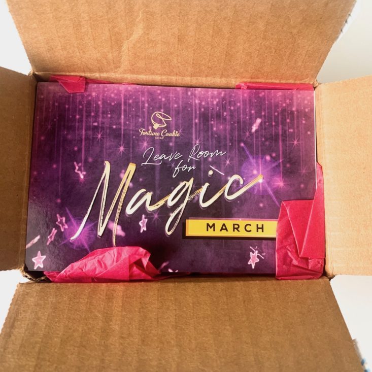 Fortune Cookie Soap March 2019 - Box Open Top