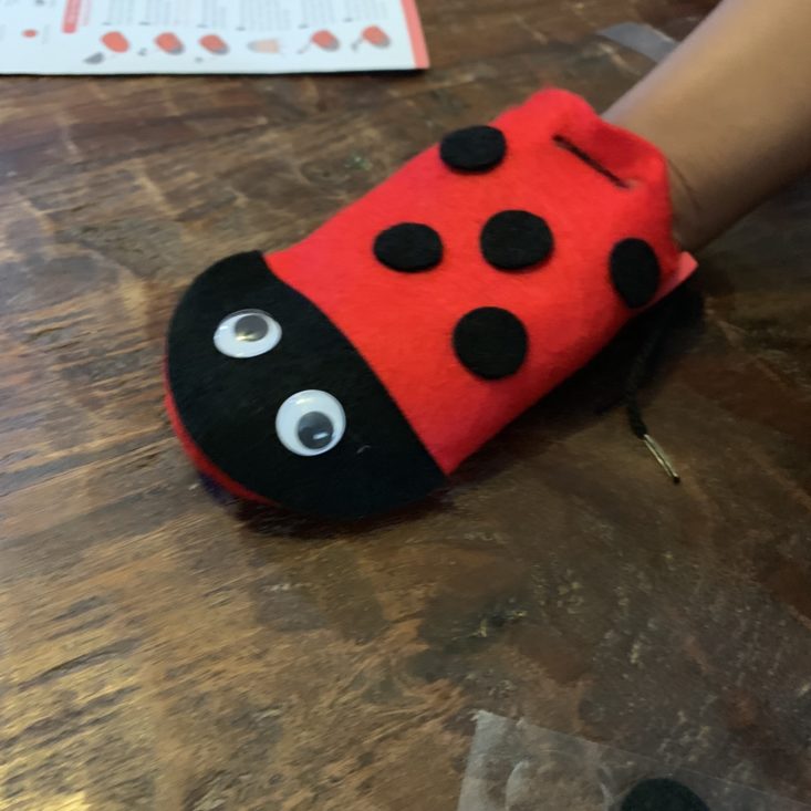 Koala Crate Bugs Review March 2019 - Ladybug Pouch 4 Top
