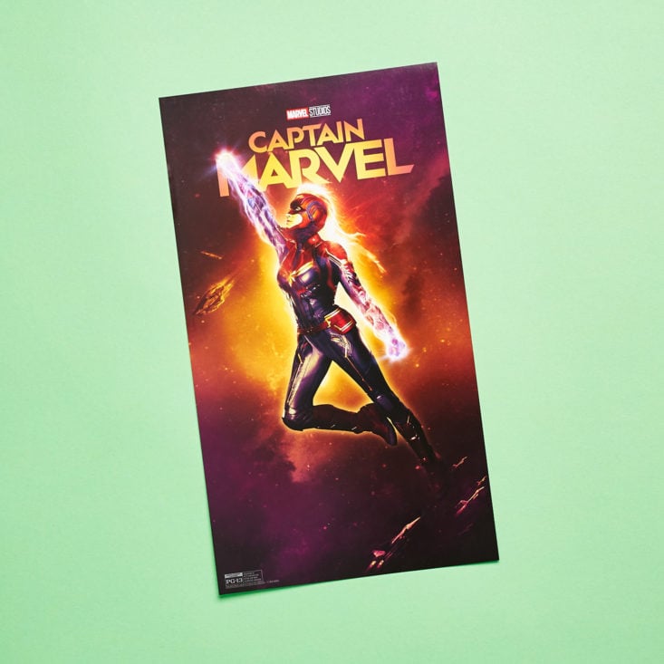 Loot Crate Cosmic March 2019 cap marvel poster