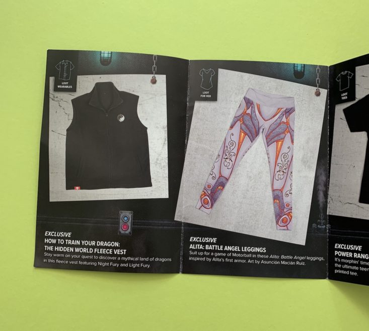 Loot Socks “Transformation” Review February 2019 - Information Booklet 2 Top