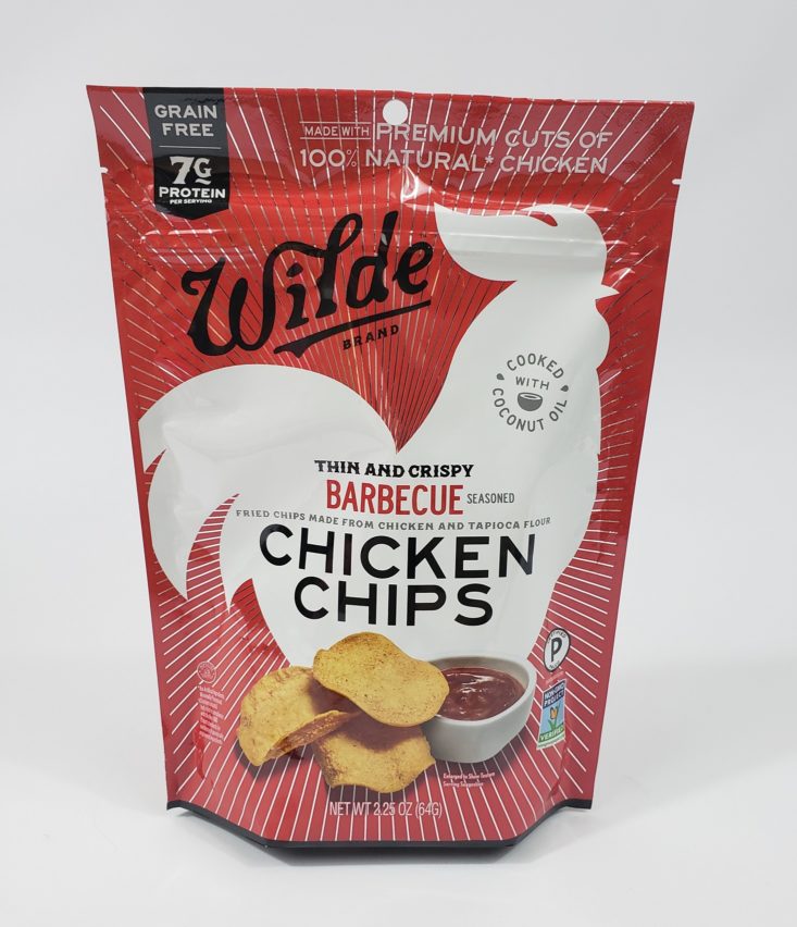 Monthly Box Of Food And Snack Review April 2019 - Chicken Chips Barbecue Flavor Front