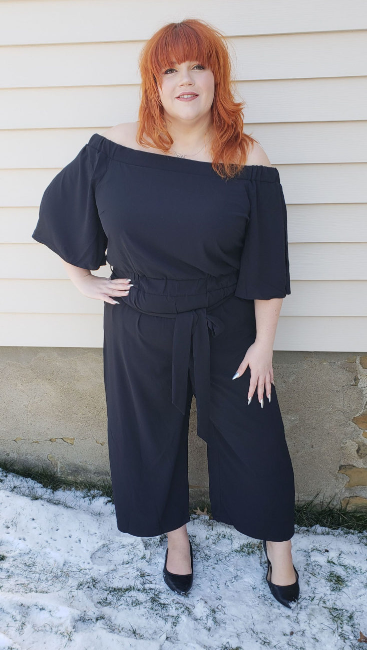 Nordstrom Trunk Box February 2019 - Off the Shoulder Jumpsuit by City Chic 1