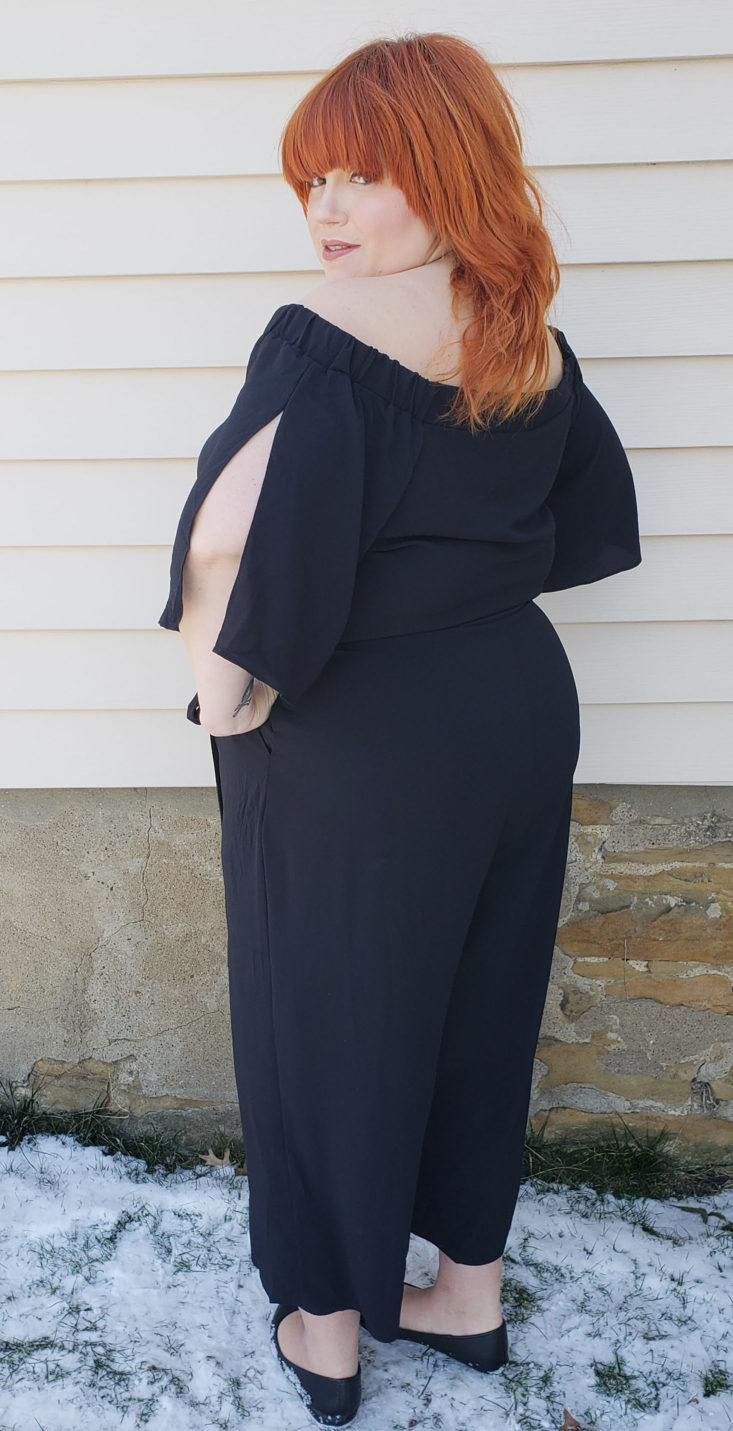 Nordstrom Trunk Box February 2019 - Off the Shoulder Jumpsuit by City Chic 4