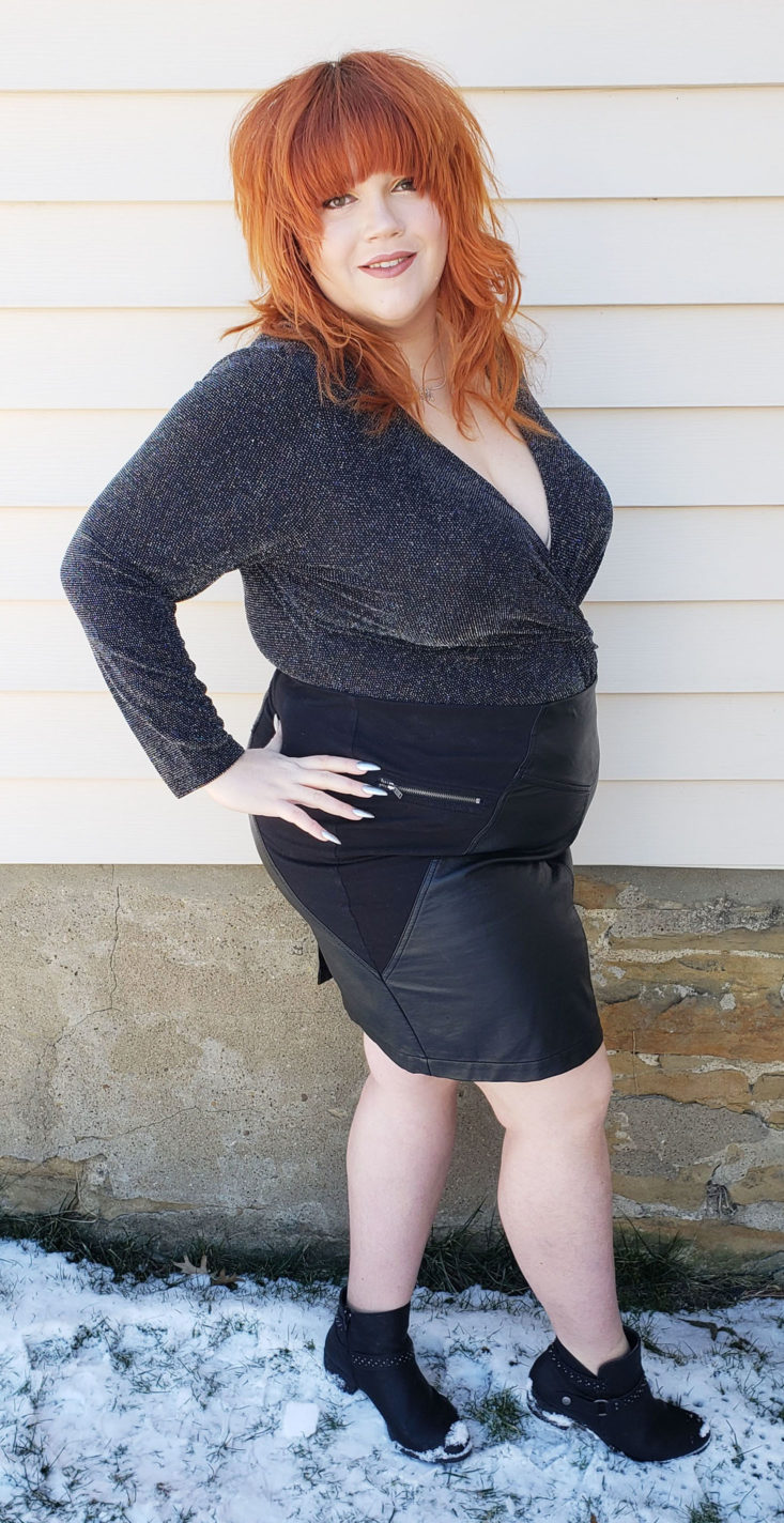 Nordstrom Trunk Box February 2019 - Sparkle Bodysuit by Leith Size 3x 2