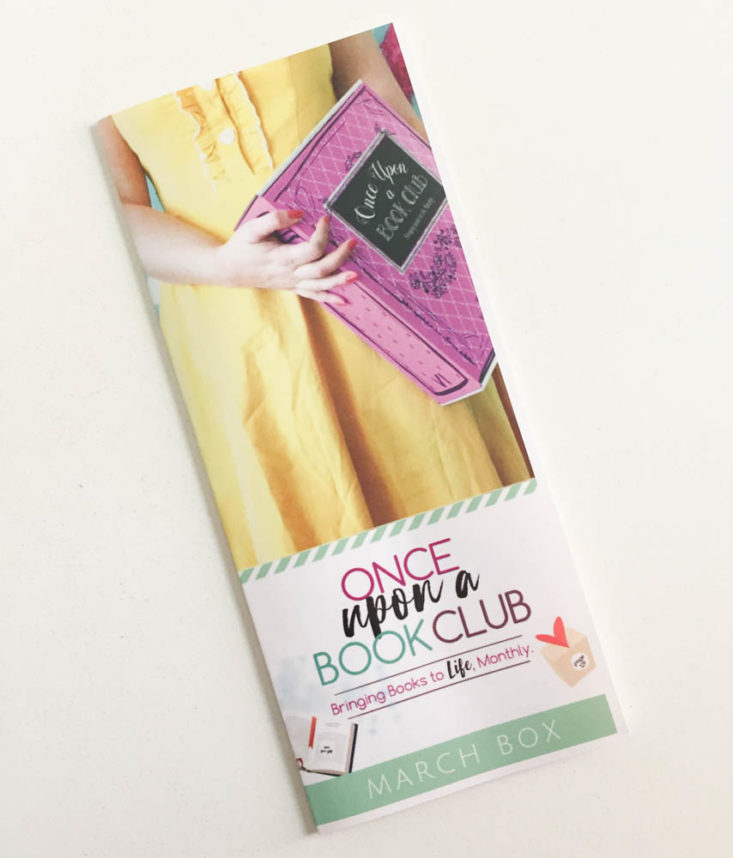 Once Upon A Book Club March 2019 - Booklet