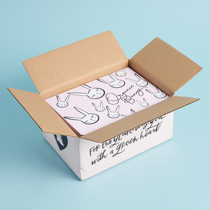 open outer Organic Bunny box