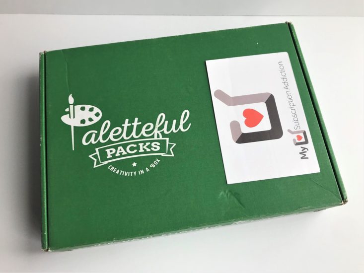Paletteful Packs Subscription April 2019 Review - Box Closed Top