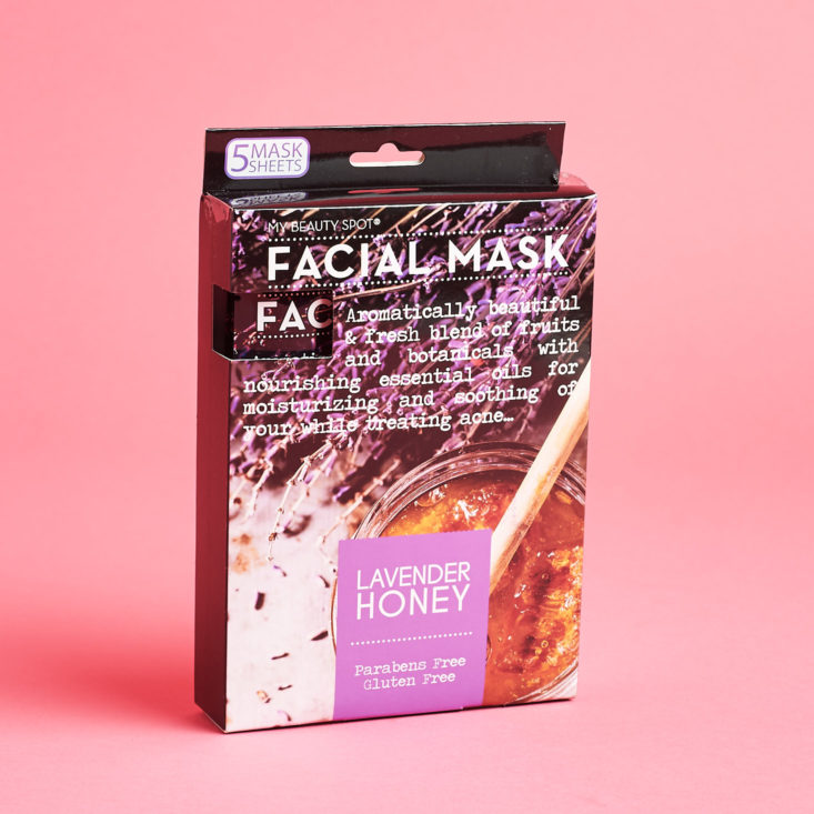 Peaches and Petals March 2019 sheet mask set