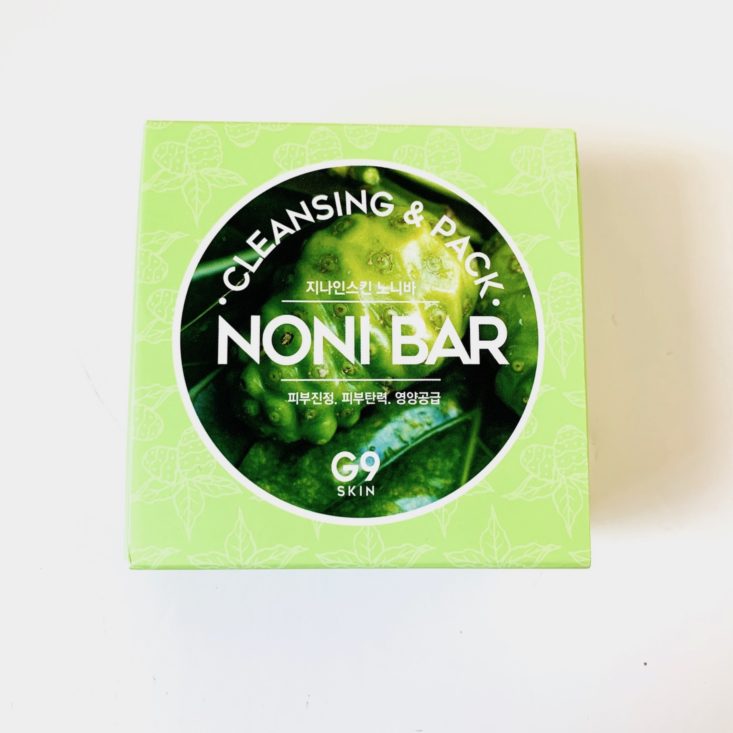 Pink Seoul Mask February 2019 - G9 Skin Noni Cleansing Bar Box Top
