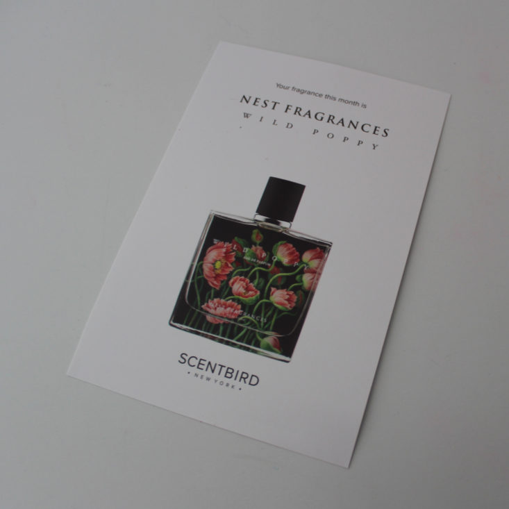 Scentbird Review April 2019 - Booklet Front Top