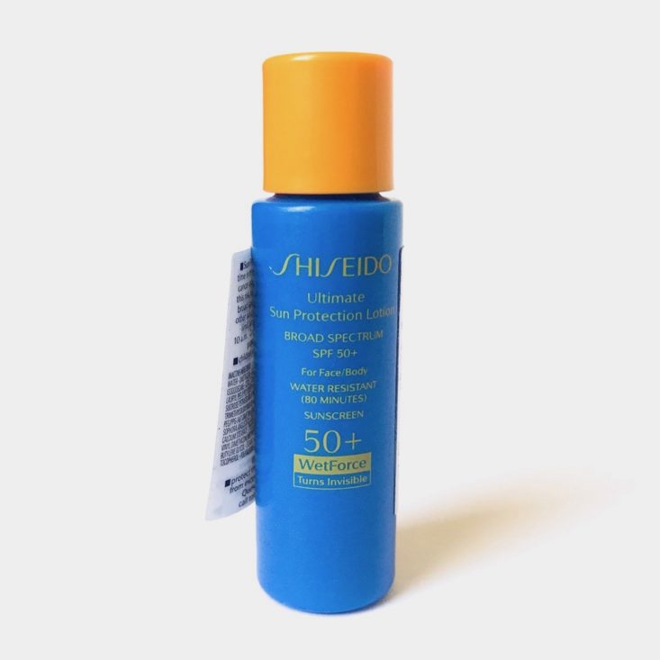 Sephora Sun Safety Kit April 2019 - Shiseido Wetforce Ultimate Sun Protection Lotion SPF 50+ for FaceBody Front