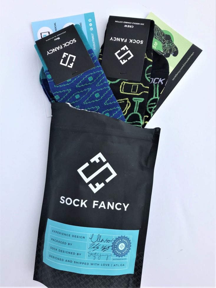 Sock Fancy Men April 2019 - Opened Envelope Top