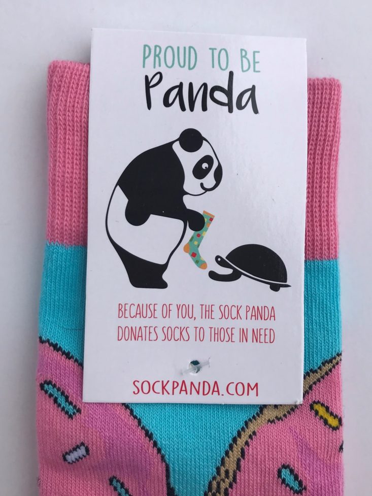 Sock Panda Women April 2019 - doughnut socks back tag Top