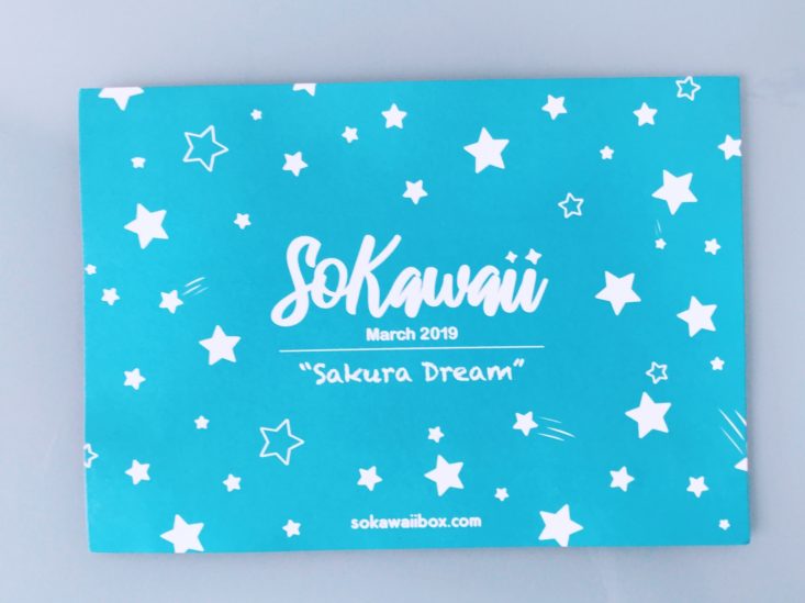 Sokawaii March 2019 - Infosheet Front