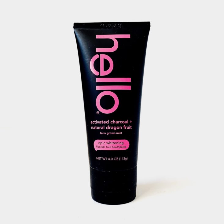 Spring Beauty Report April 2019 - Hello Activated Charcoal + Natural Dragon Fruit Whitening Fluoride Free Toothpaste Front